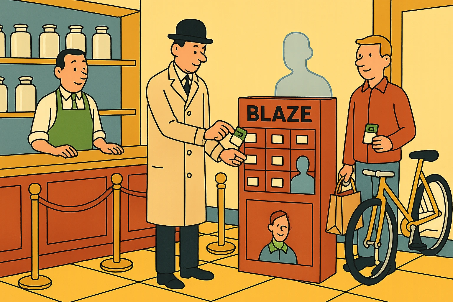 BLAZE: One more member, tagged, in the database your registers and delivery drivers share.
