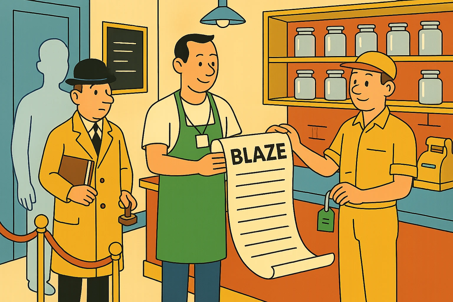 BLAZE: Retail and delivery, one customer list.