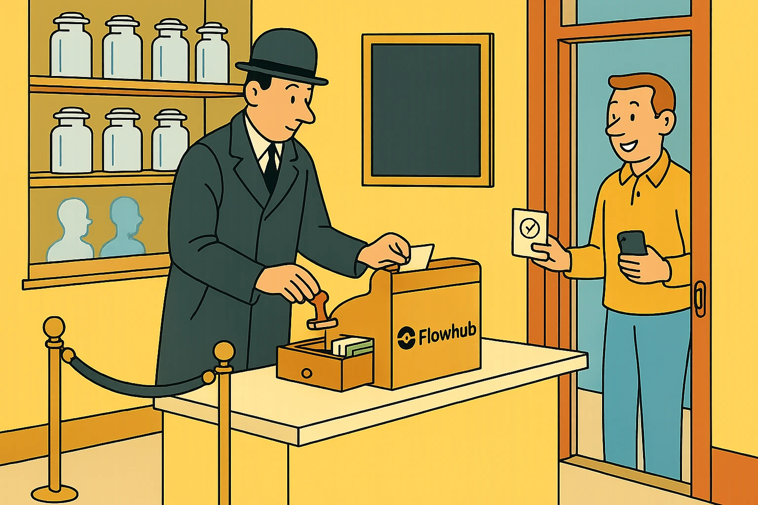 Flowhub: Into the customer file, tagged, before they ever reach the register.