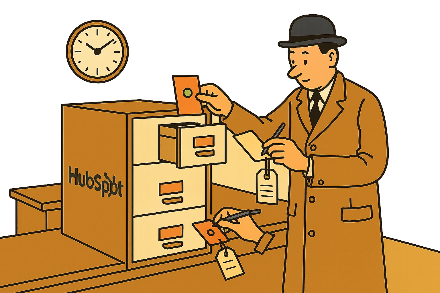 HubSpot: A Contact on the List, in real time, with the receipt in a property.