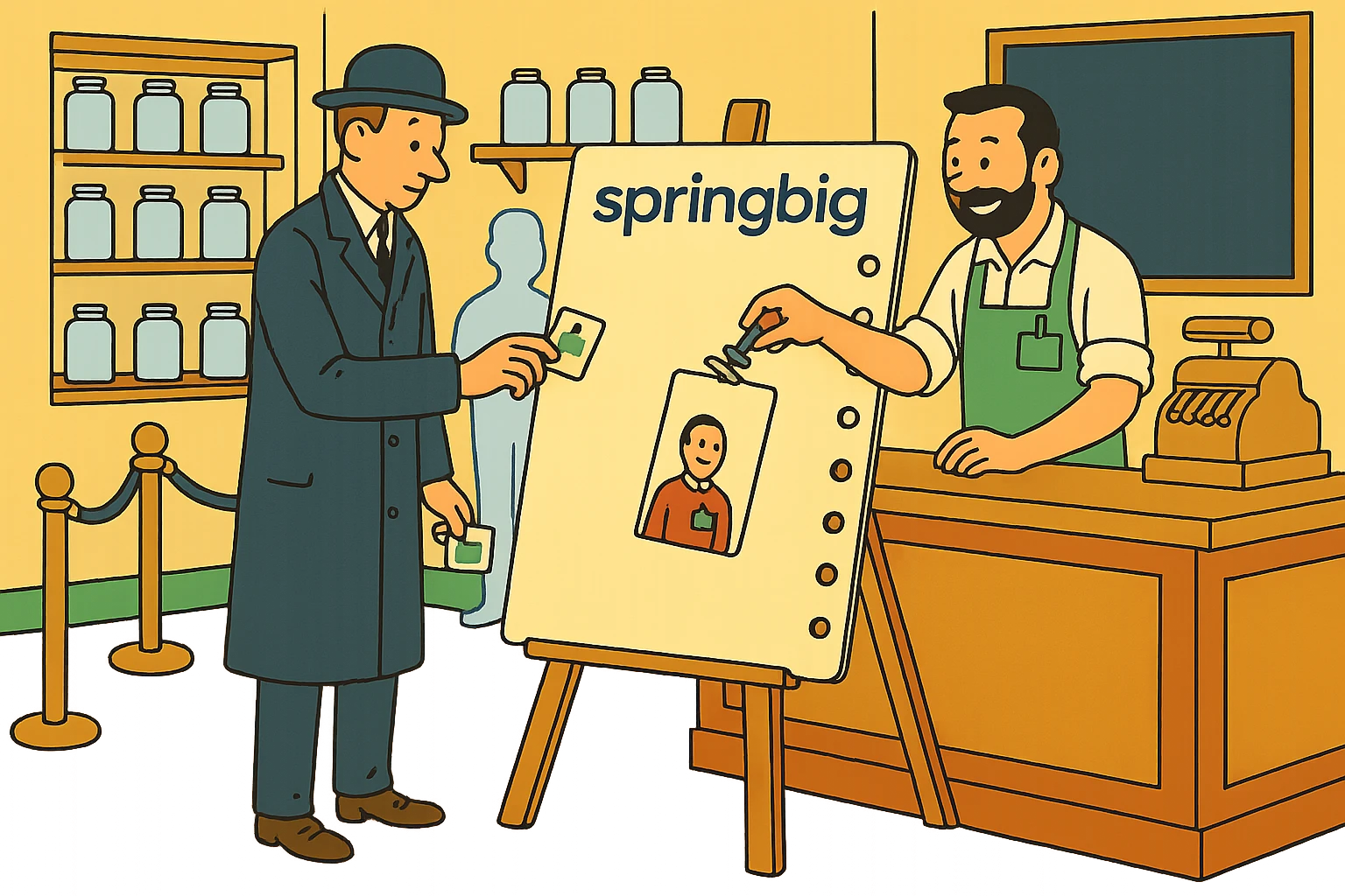 springbig: One more member on the program, with the receipt clipped on.