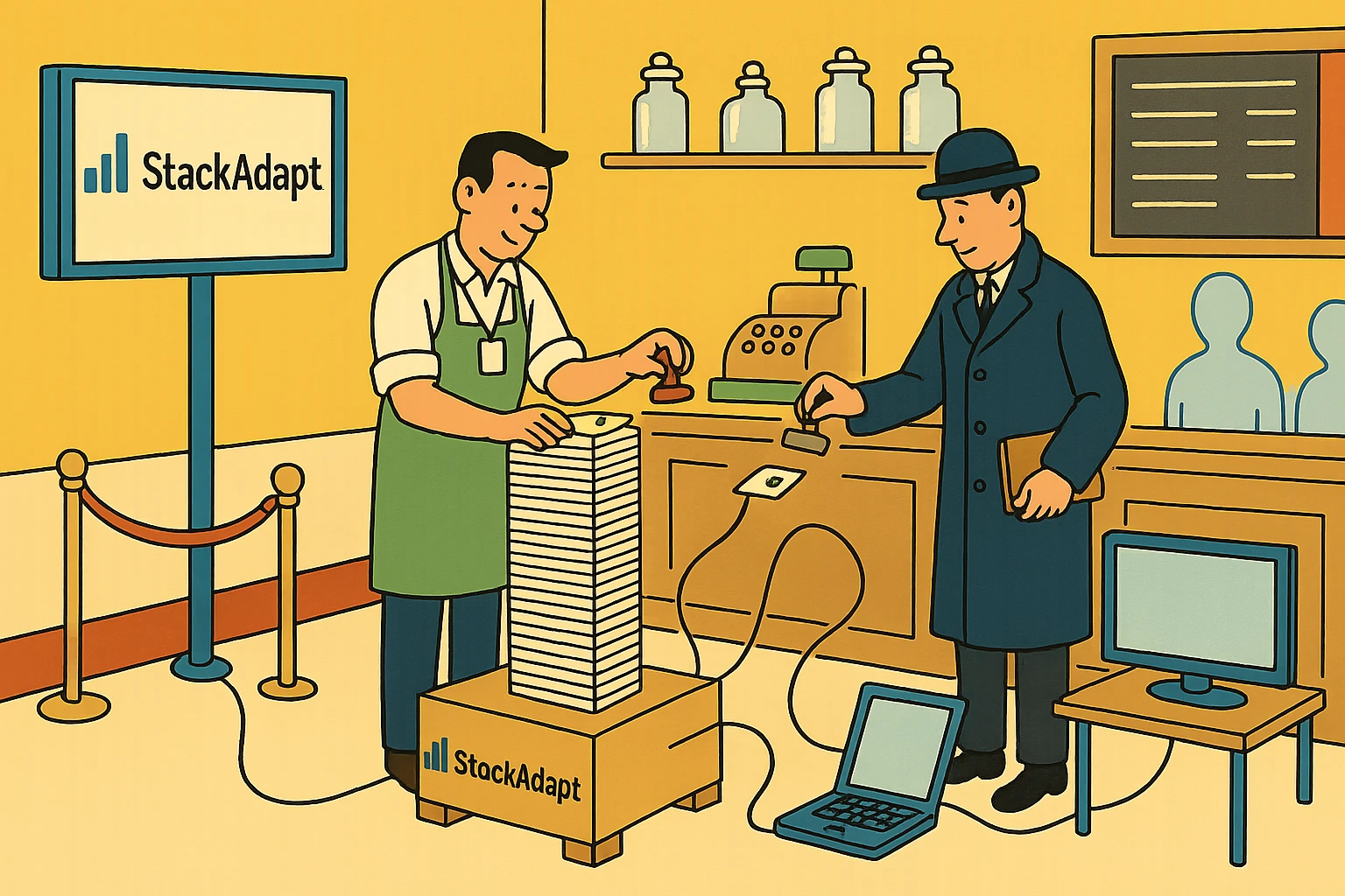 StackAdapt: Consented records stacked into an audience, then out to every screen you are approved to buy.