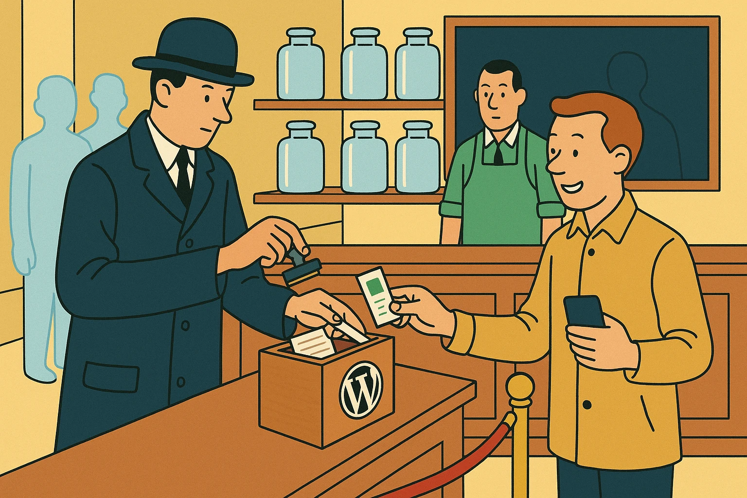 WordPress plugin: The yes is stamped at the rope and filed inside your own site. The plugin is the whole install.